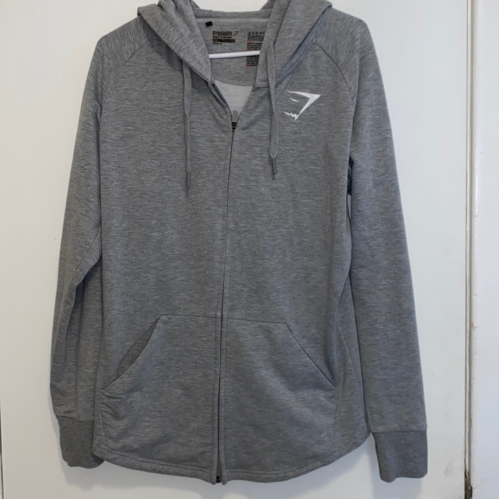 Grey Gym Shark Zip Up